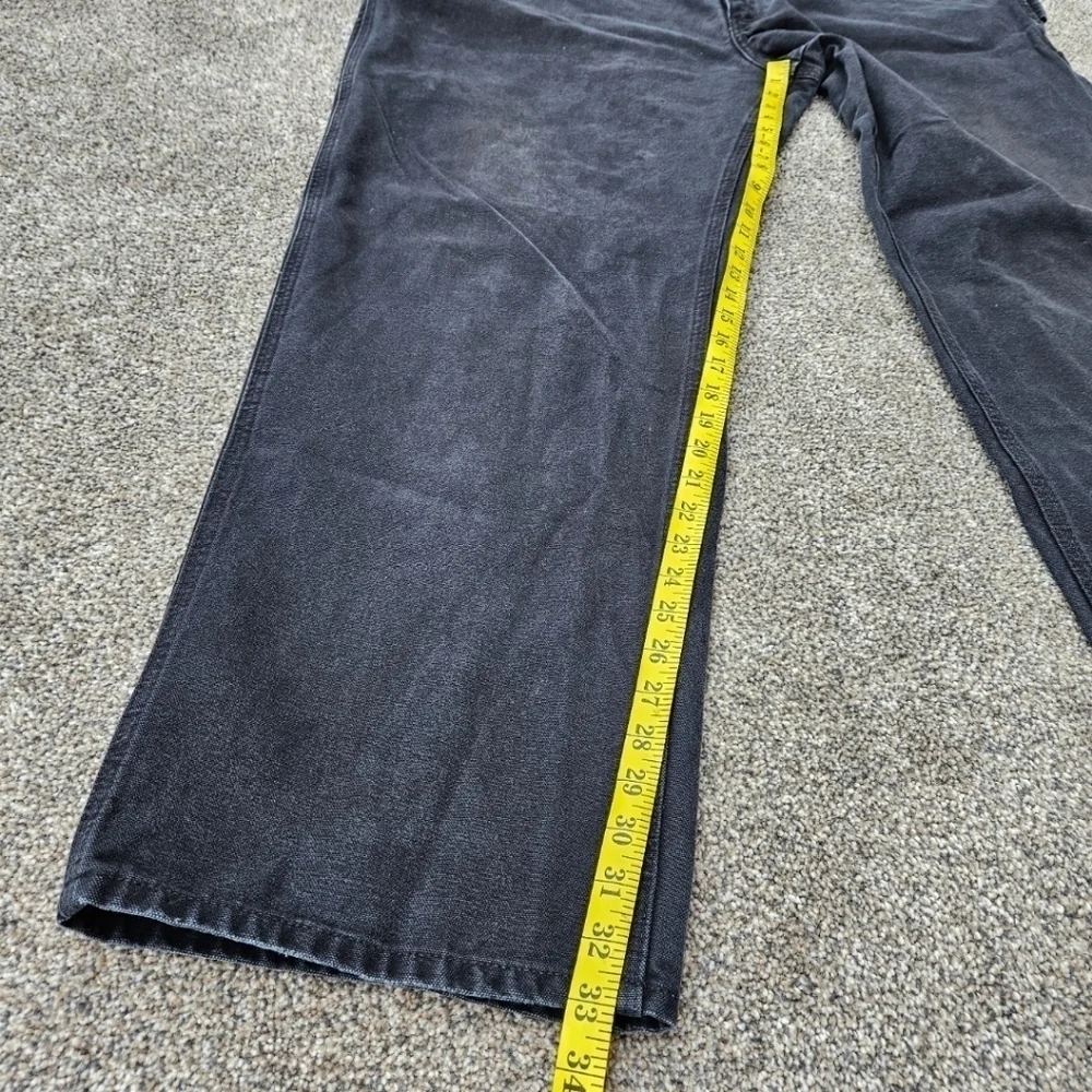 Carhartt Black Duck Canvas Carpenter Pants Original Dungaree Fit B11 BLK 44X34